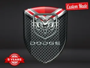 Dodge Custom Auto Badges Modern Lasting Max Pro Style